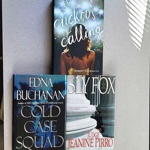 J.k.Rowling, Edna Buchanan &‎ Jeanie Pirro Mystery Crime  Trio Book Bundle